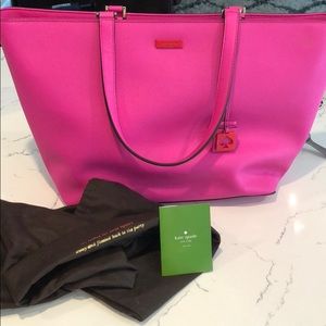 Pink Kate Spade purse/bag/tote